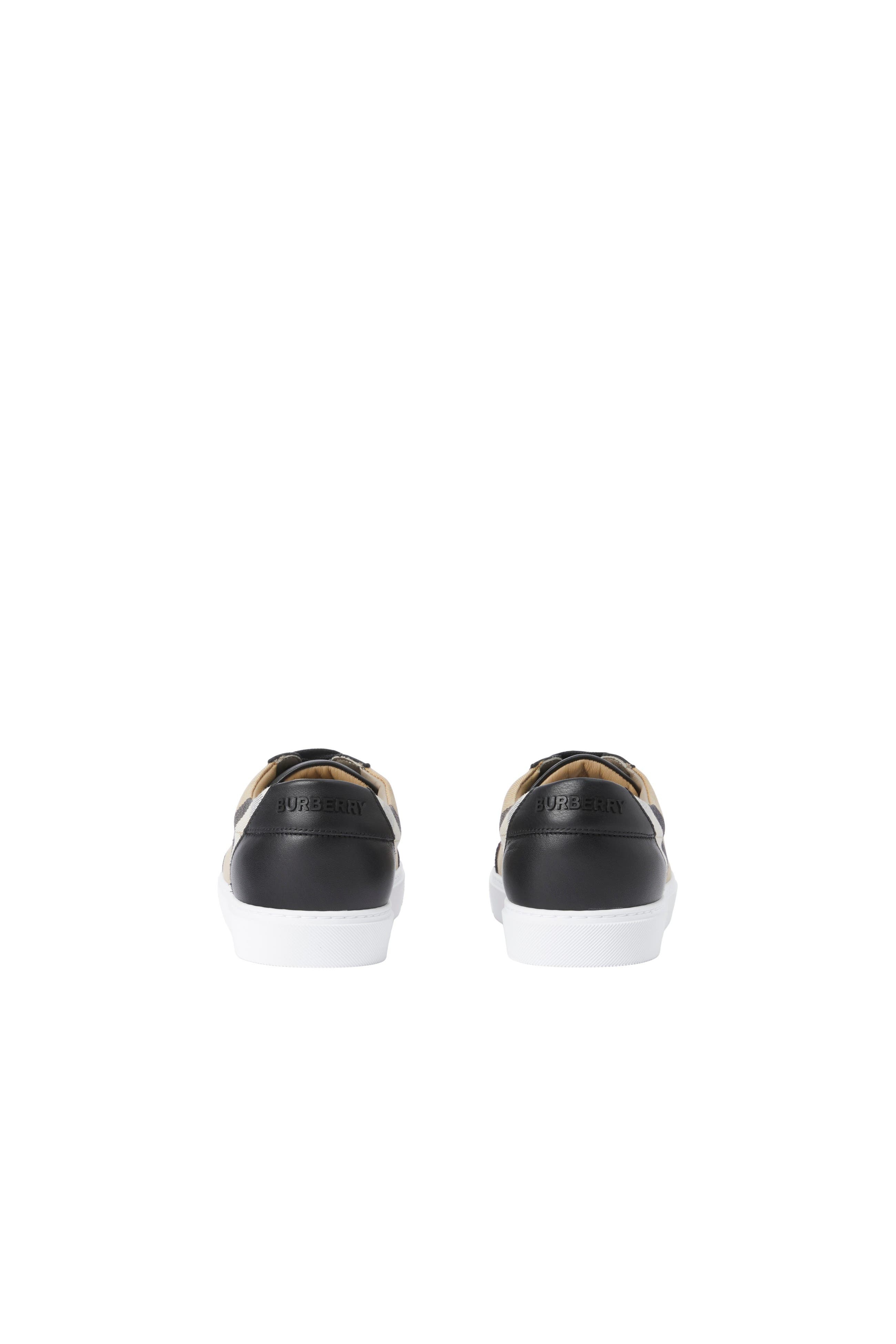 burberry House Check and Leather Sneakers in Black at Nordstrom - 3