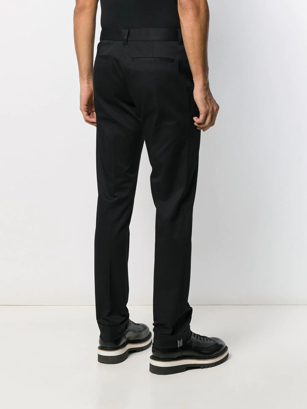 logo tab tailored trousers - 4