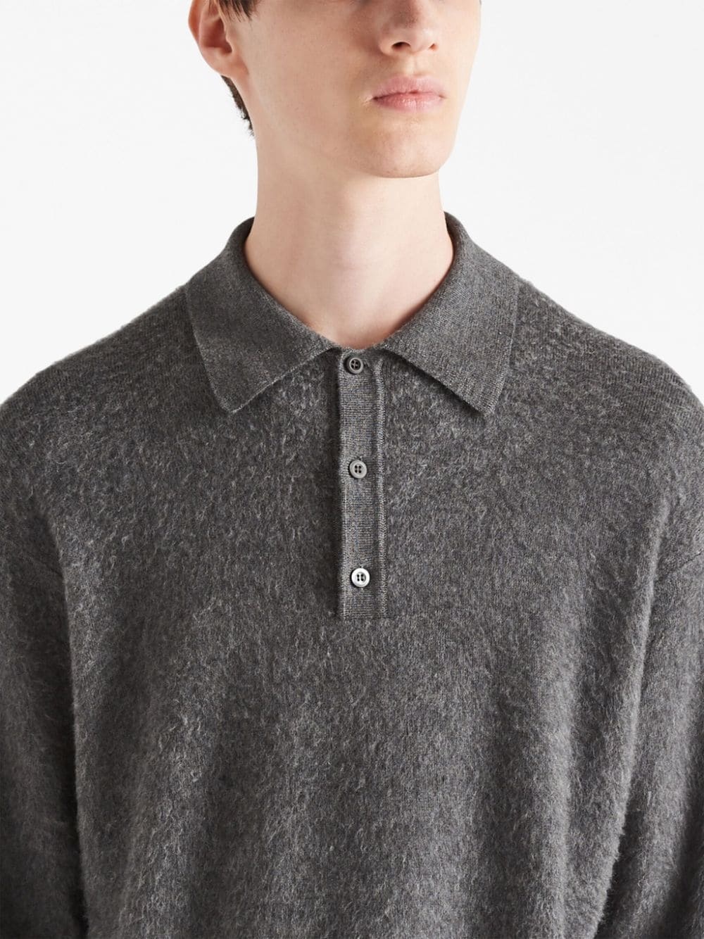 polo-collar cashmere jumper - 5