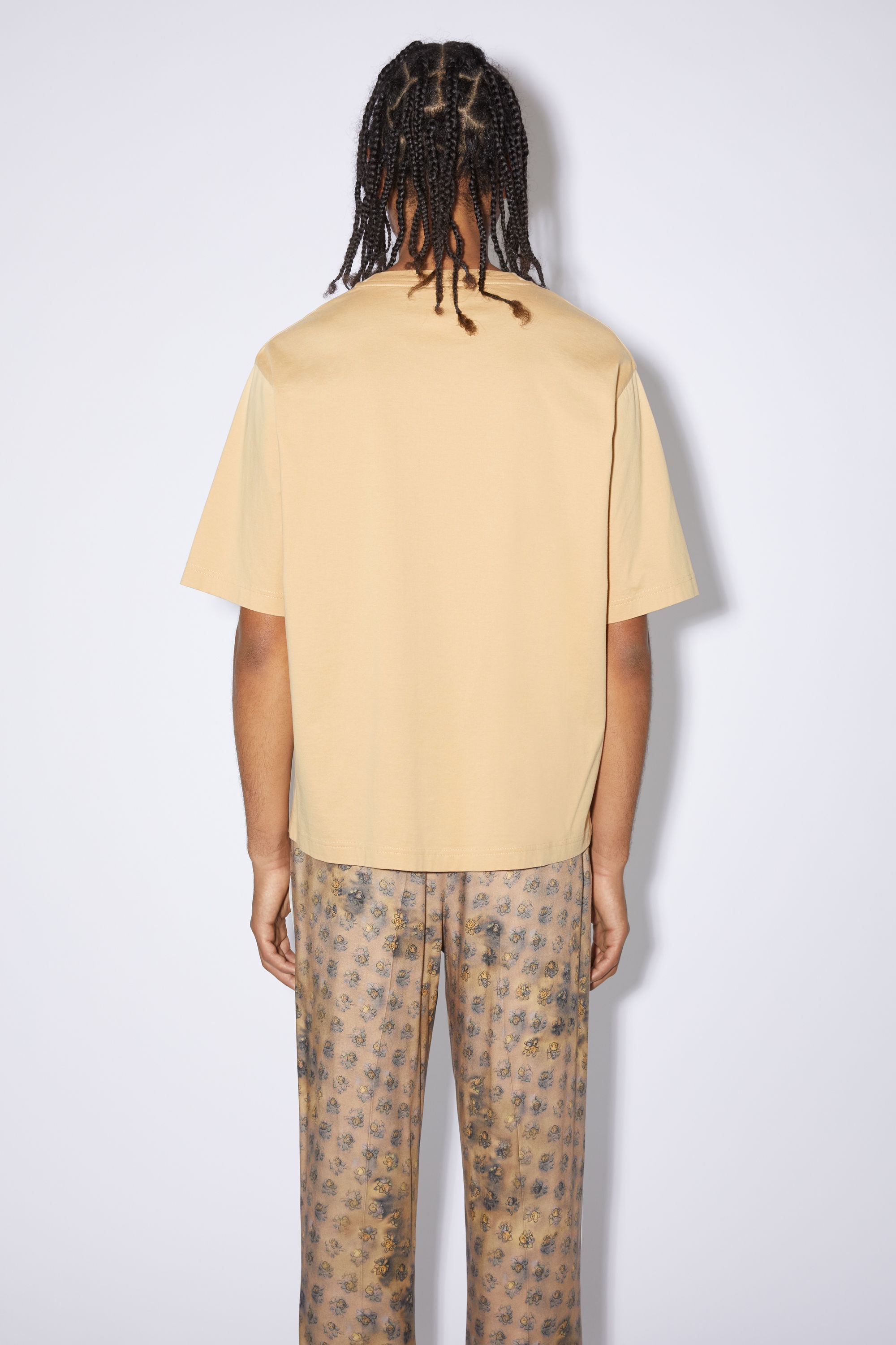 Crew neck t-shirt - Light camel - 3