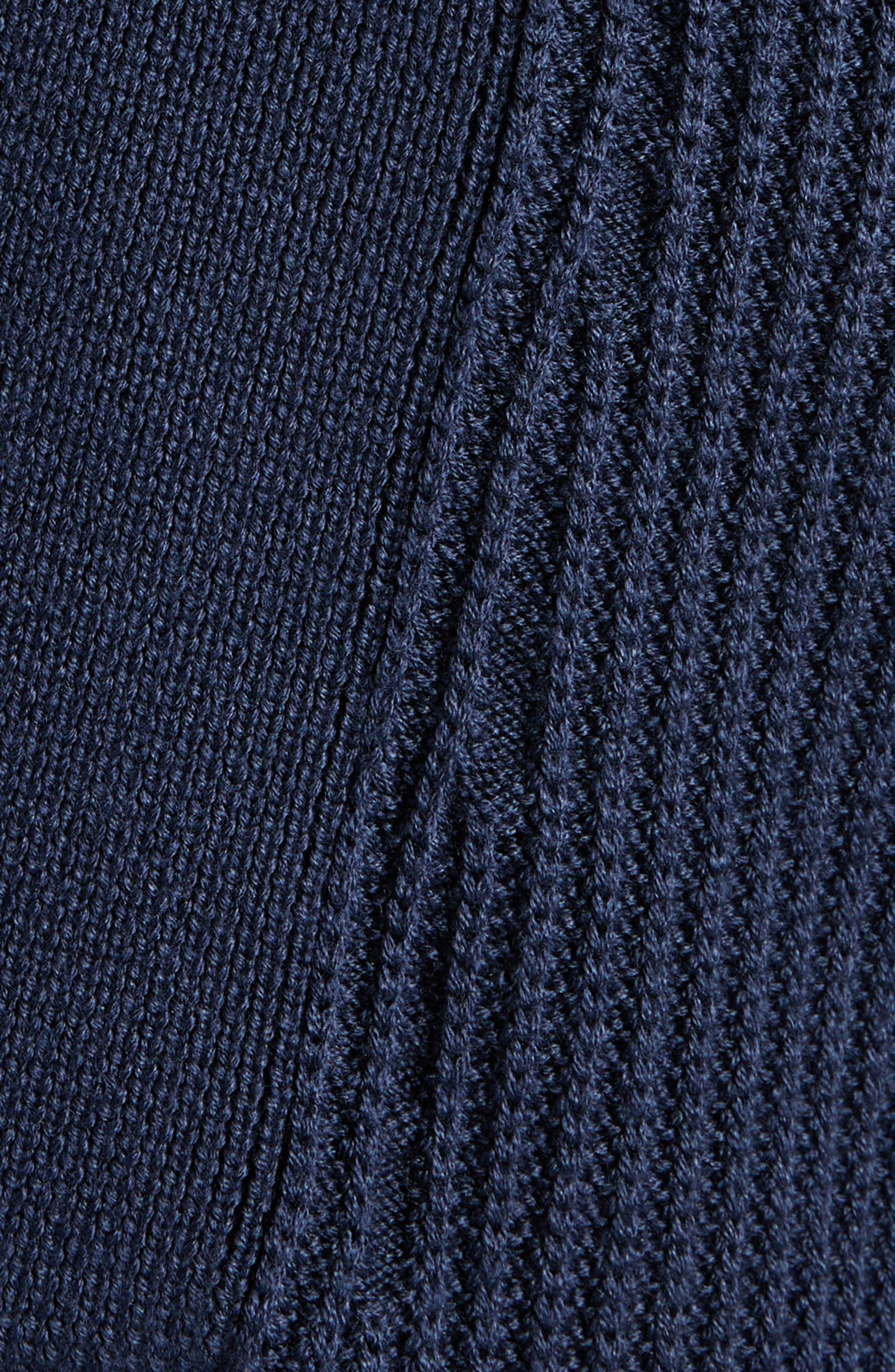 TOM FORD Shawl Collar Merino Wool & Silk Sweater in Hb806 Space Blue at Nordstrom - 6