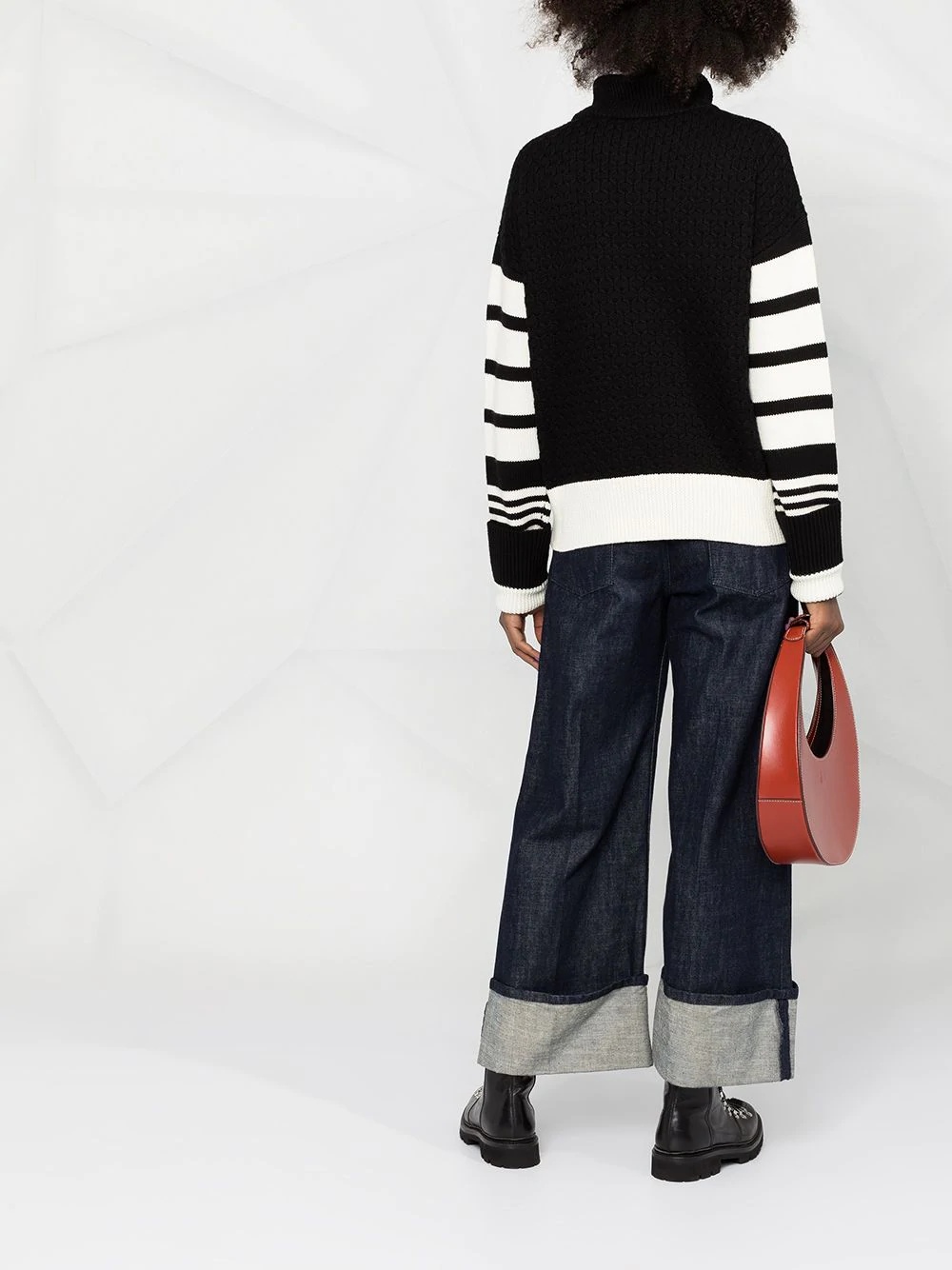 contrast stripe knit jumper - 4