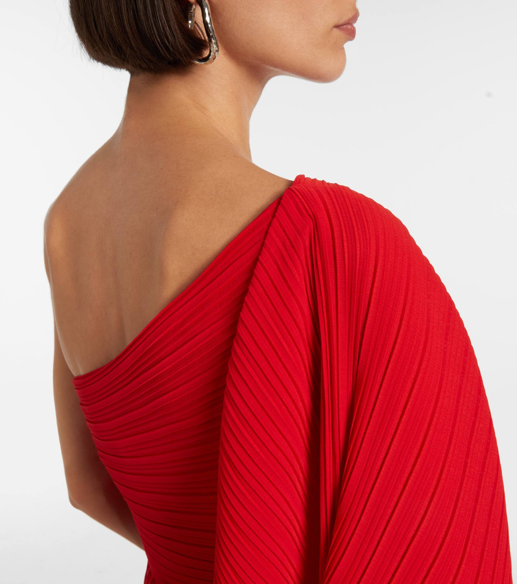 Layne draped asymmetric minidress - 6