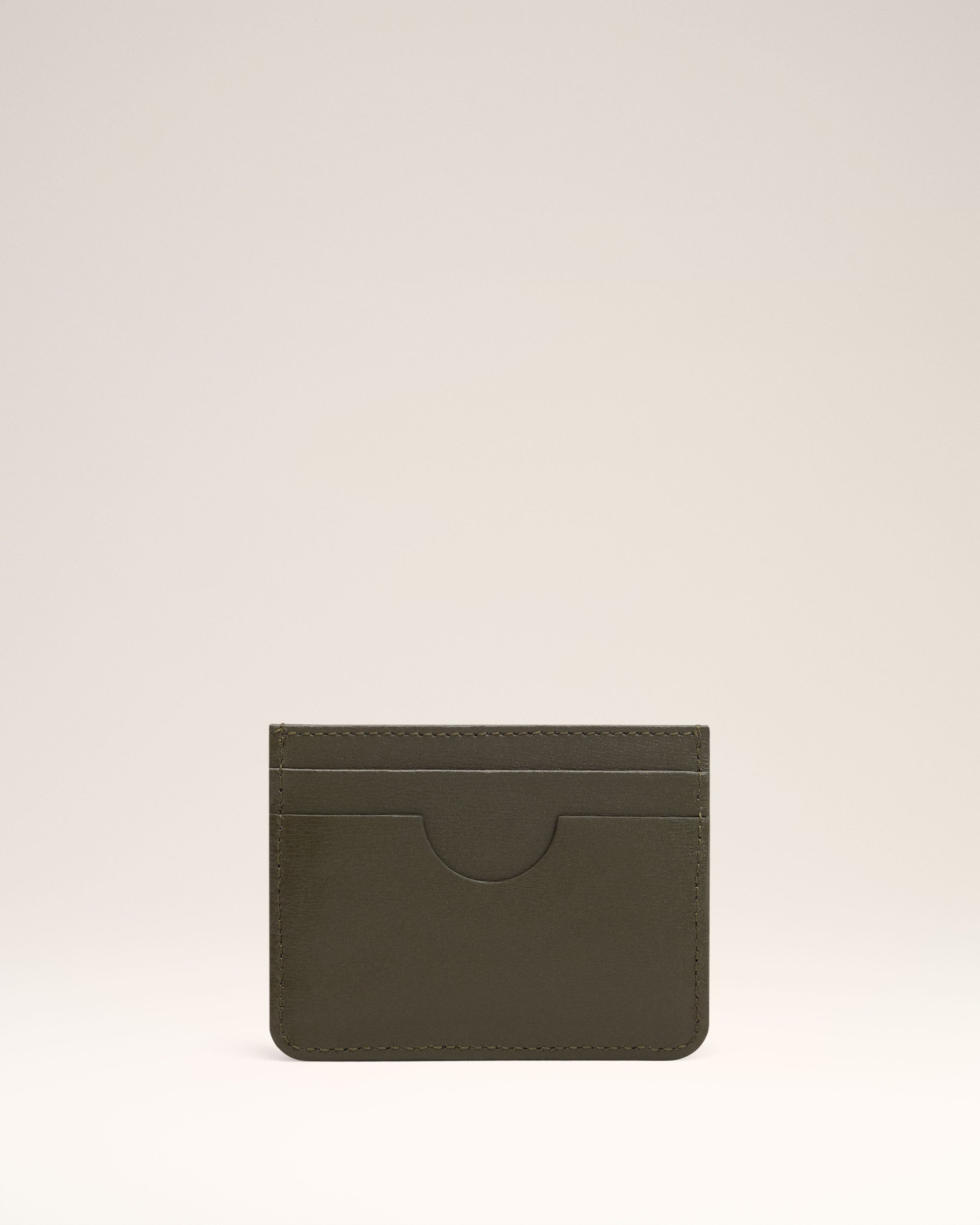 GREEN LEATHER AMI DE COEUR CARD HOLDER - 2