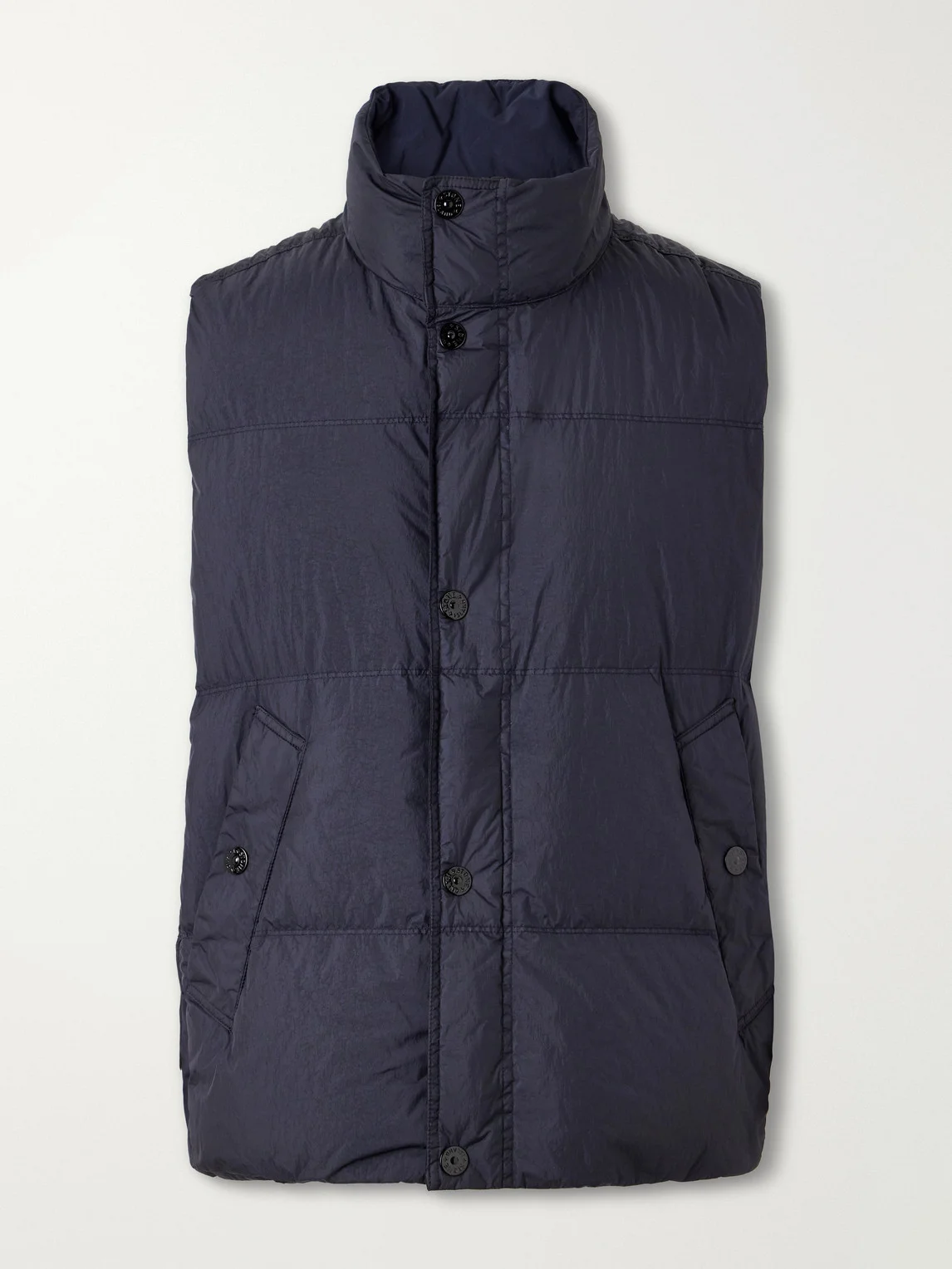 Garment-Dyed Quilted Shell Gilet - 1