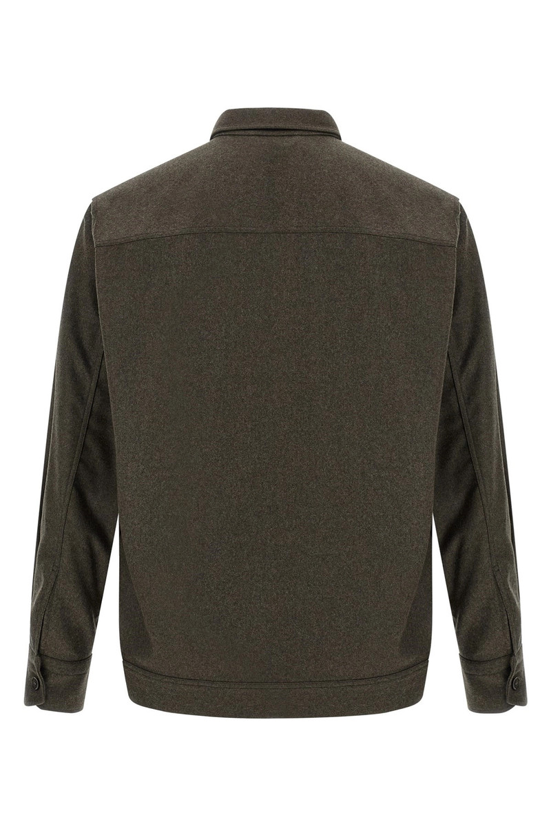 Brioni Wool cloth overshirt outlook