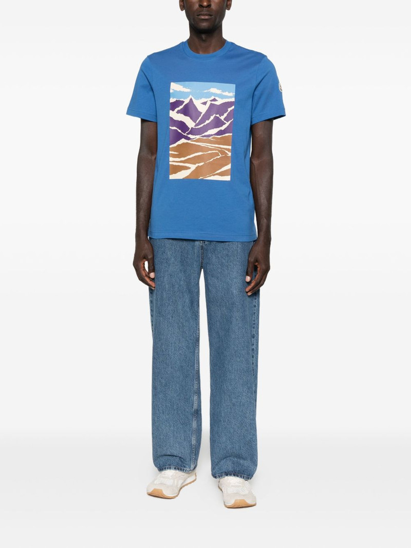 Moncler graphic-print short-sleeve T-shirt outlook