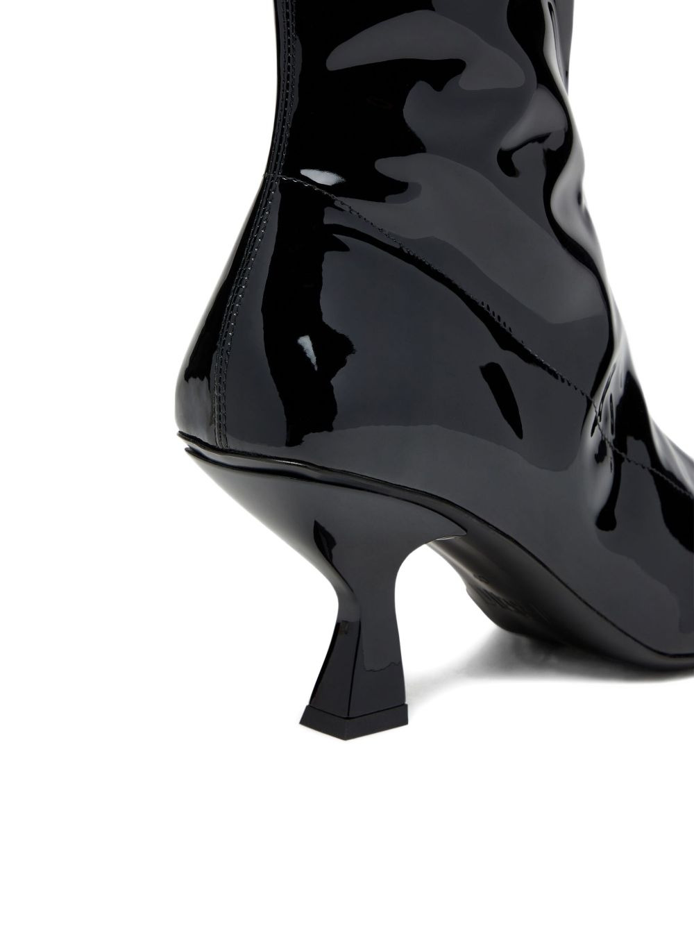 75mm Amber logo-plaque ankle boots - 4