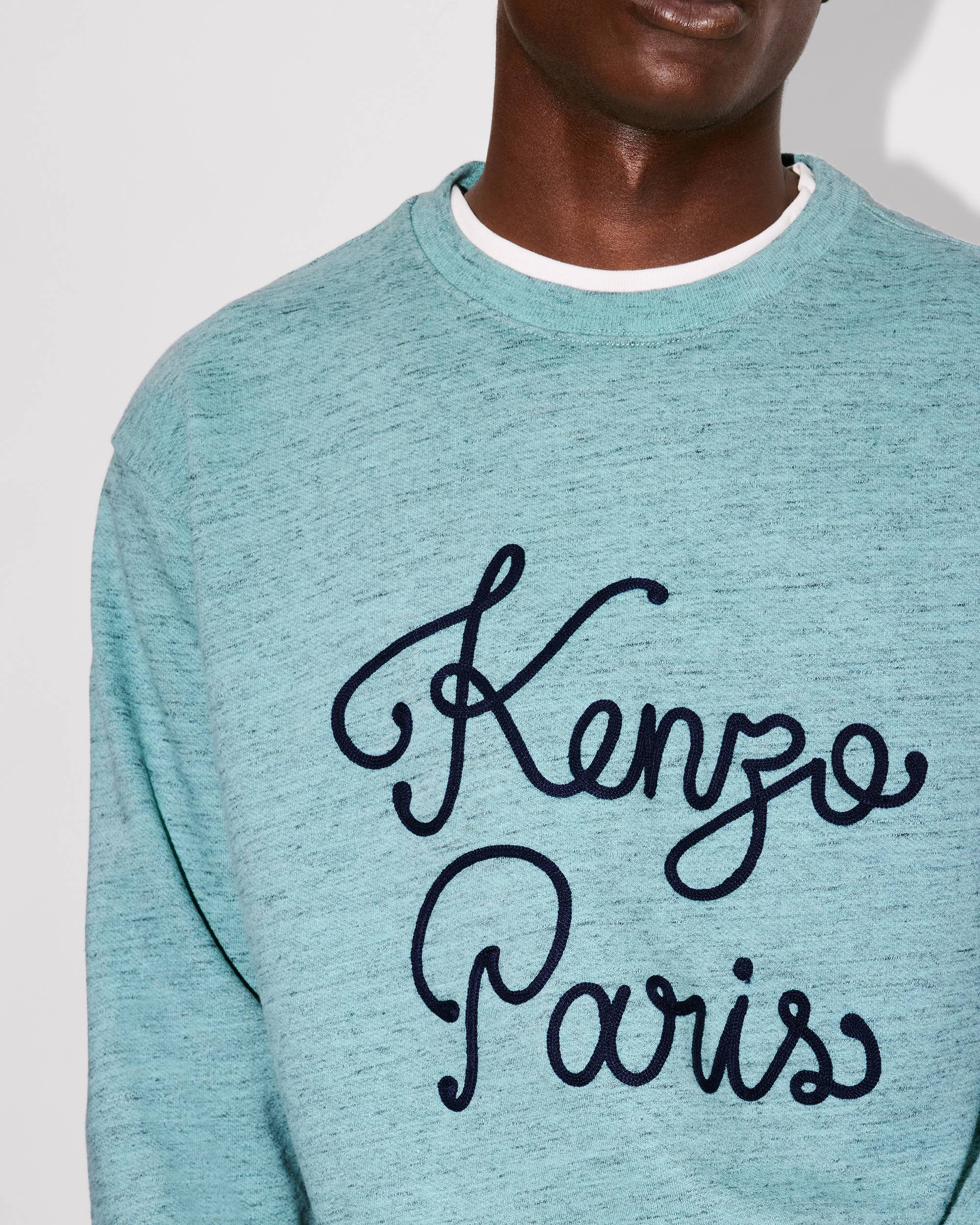 'KENZO Paris Chainstitch' embroidered sweatshirt in cotton - 7