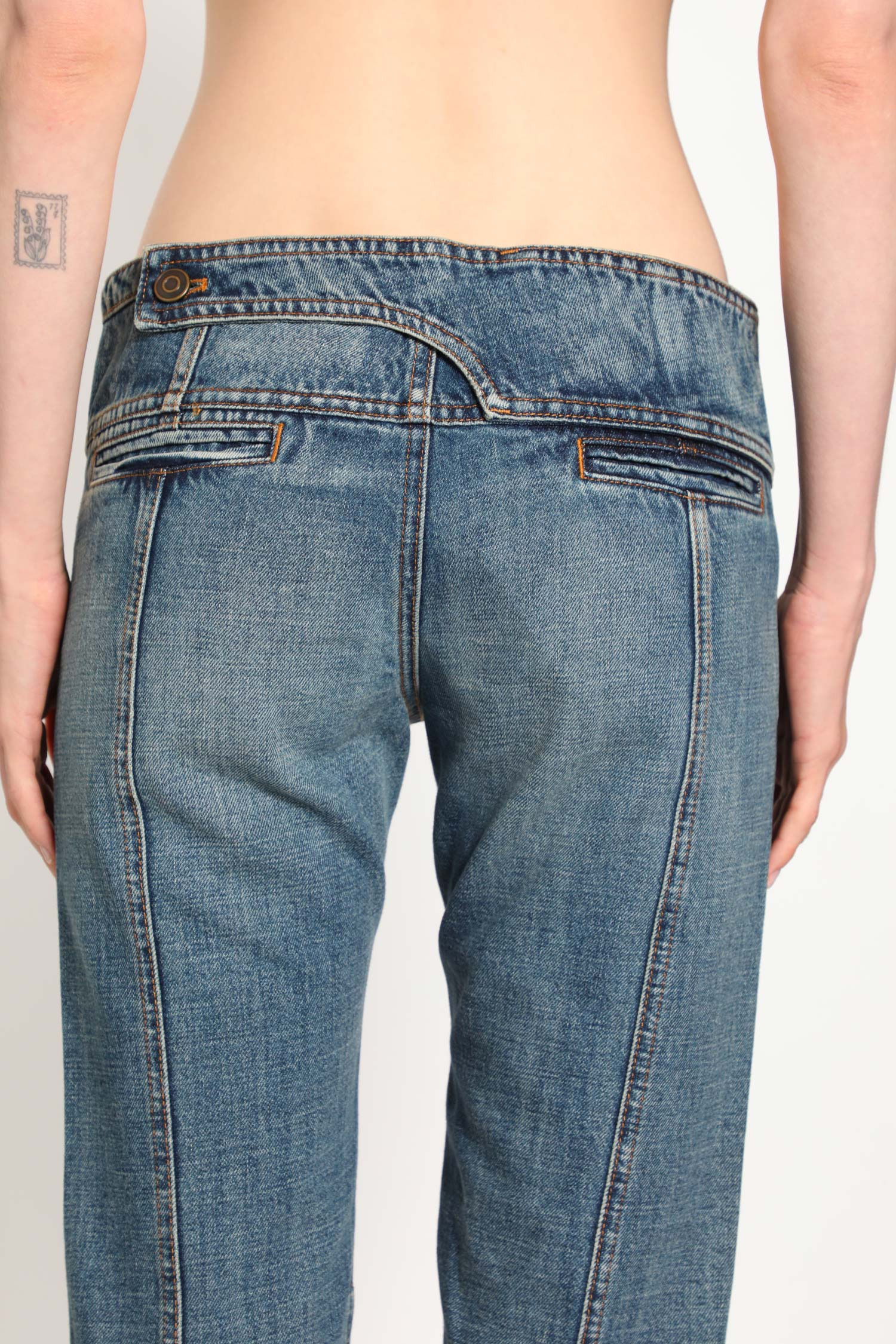 Yoke Denim Pants - 4