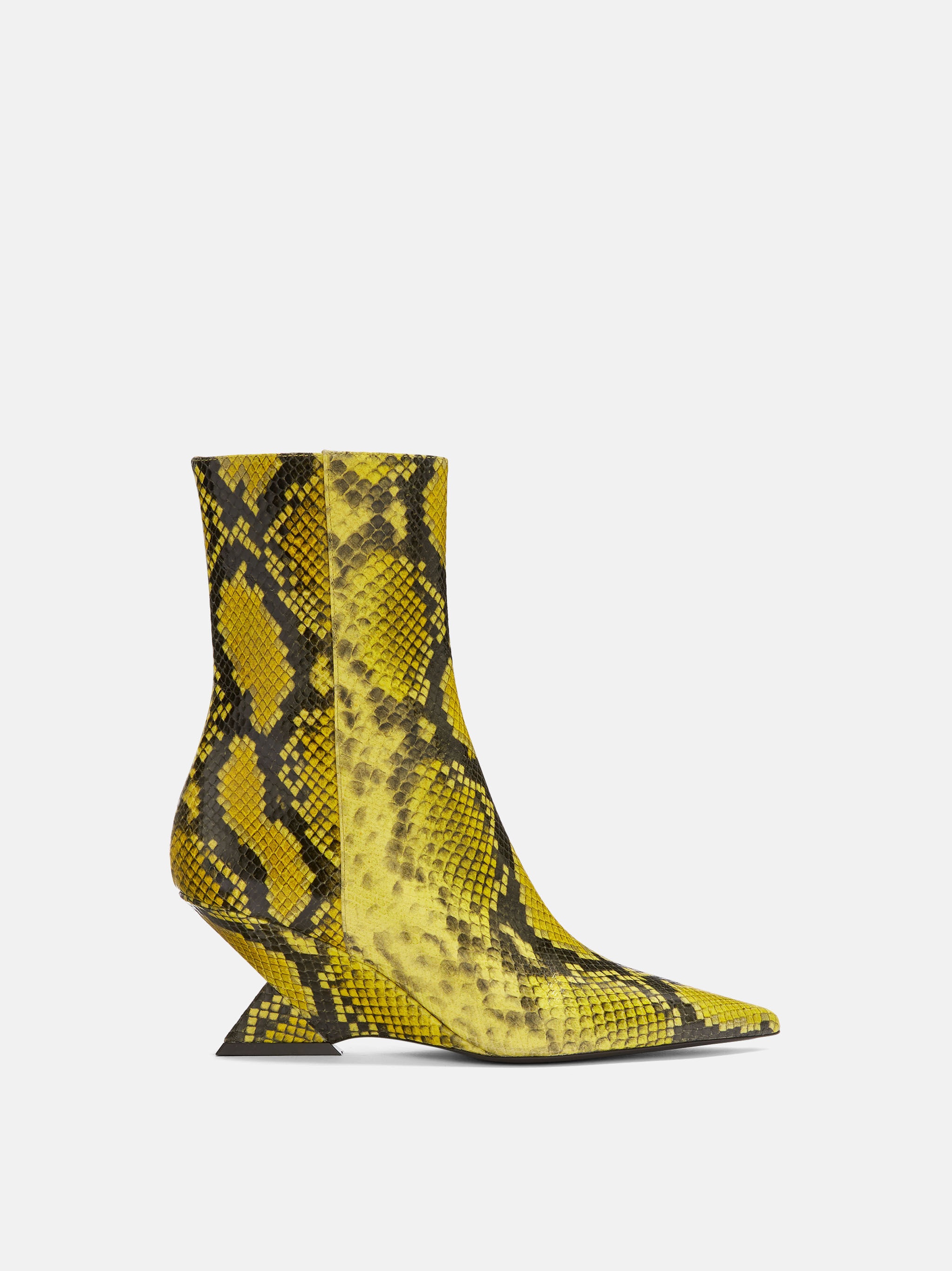 ''CHEOPE'' FLUO YELLOW ANKLE BOOT - 1