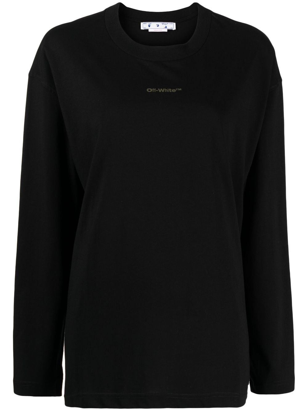 logo-print long-sleeve T-shirt - 1
