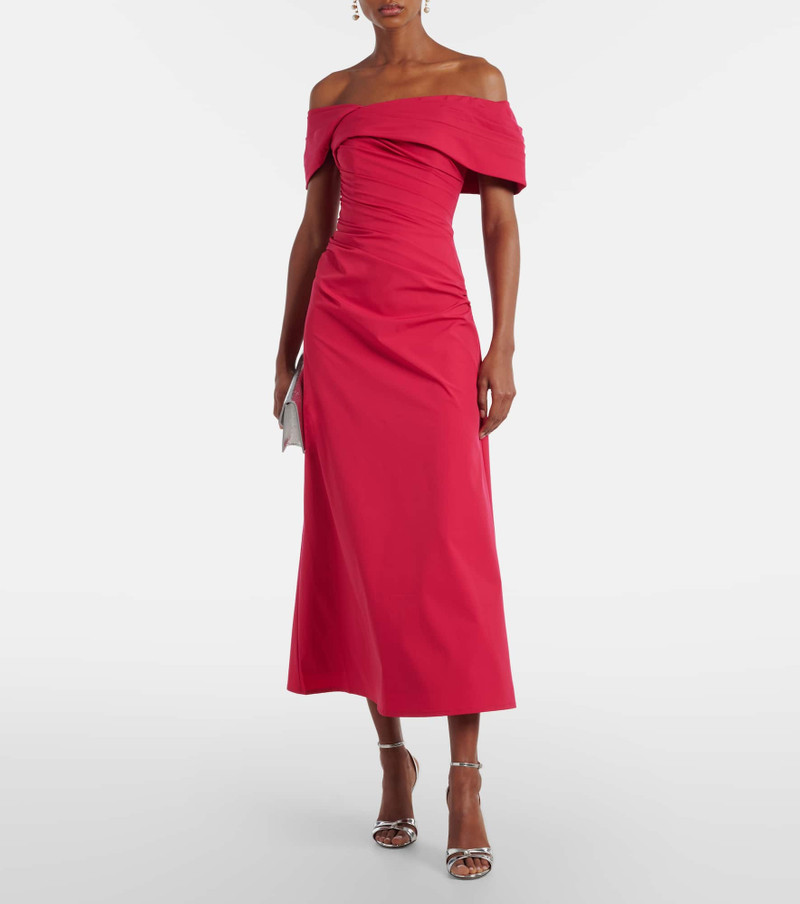 RACHEL GILBERT Gale draped off-shoulder cocktail dress outlook