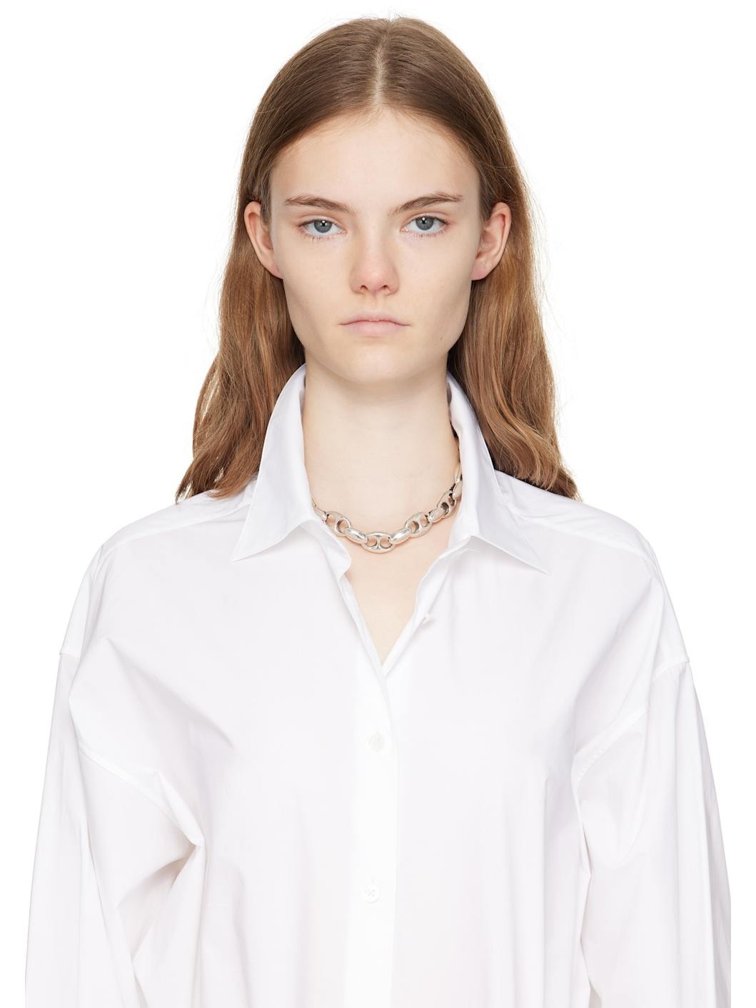 Silver Large Barbara Chain Necklace - 2