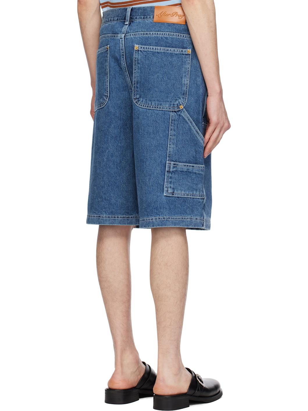 Blue James Carpenter Denim Shorts - 3