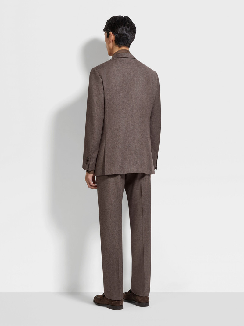 LIGHT BROWN MÉLANGE WOOL AND CASHMERE SUIT 4