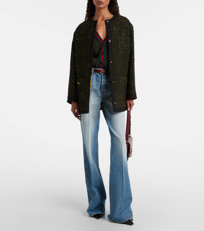 GUCCI Horsebit mid-rise flared jeans outlook