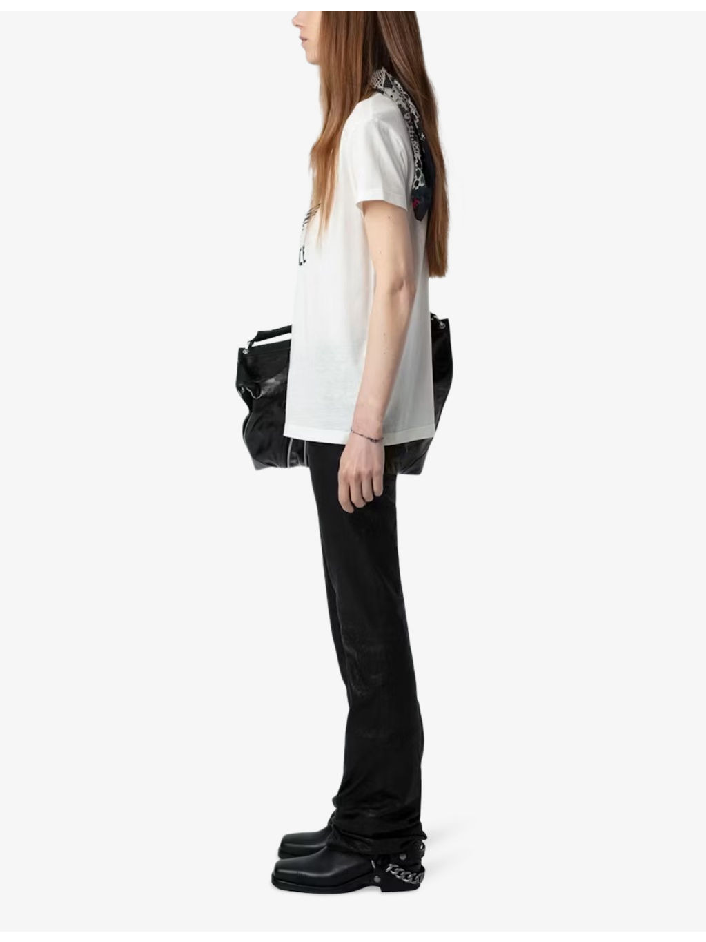Marta diamante-embellished short-sleeve cotton-blend T-shirt - 2