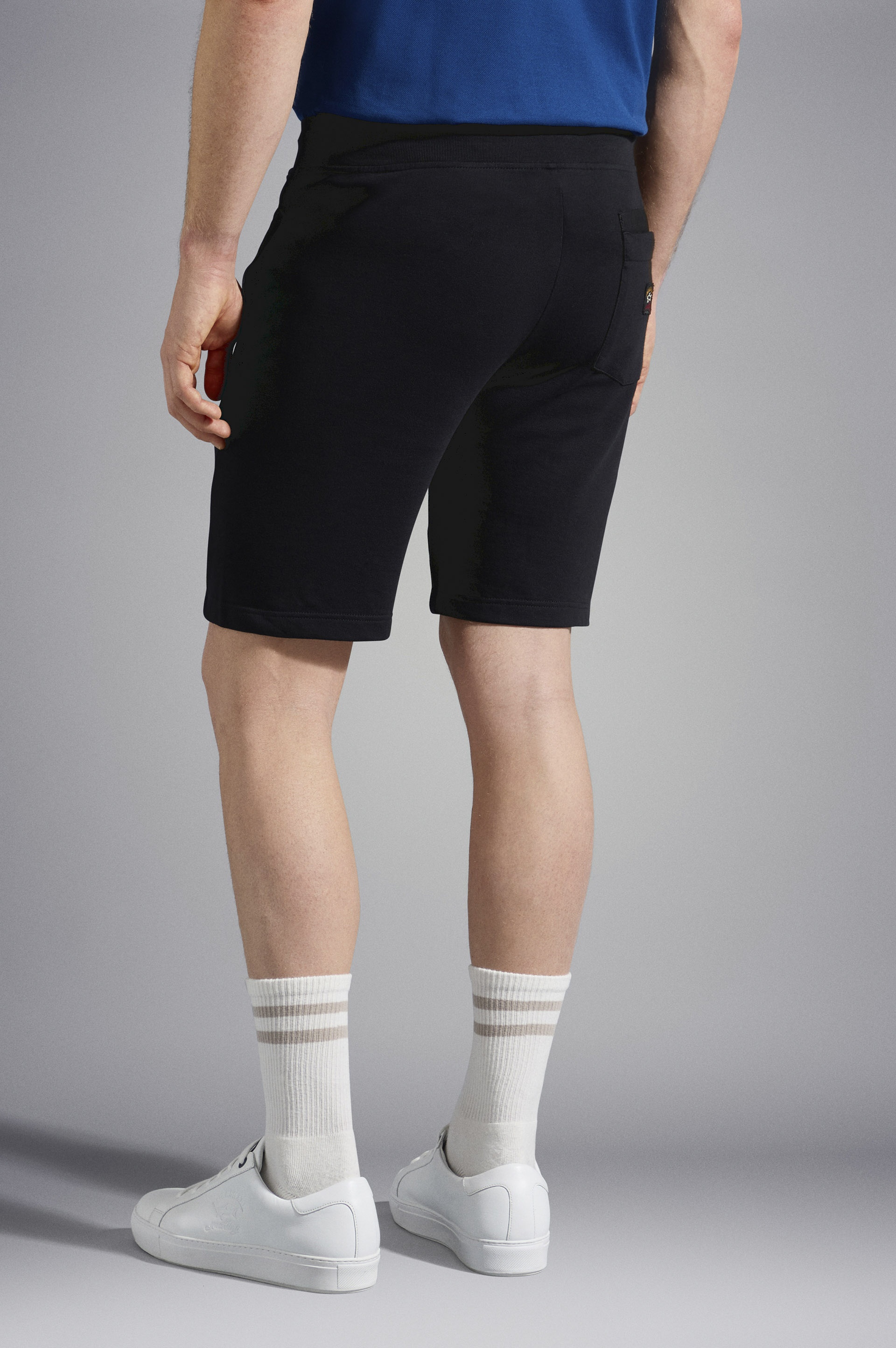 COTTON BERMUDA WITH ICONIC BADGE - 3