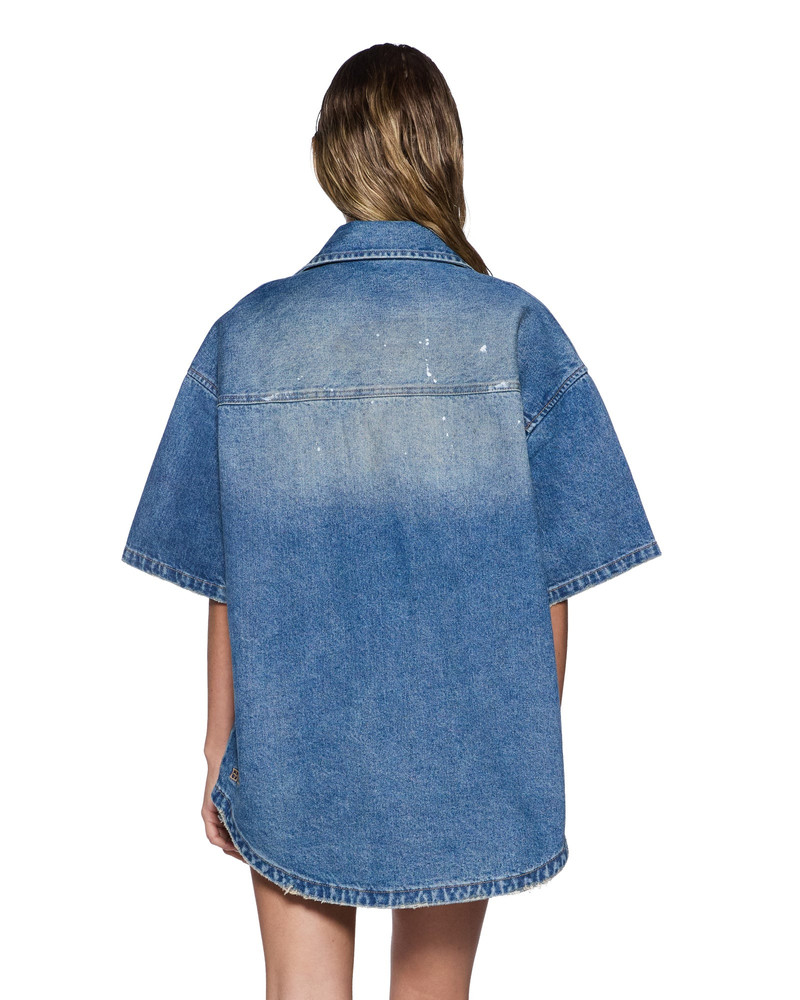GARAGE DENIM SS SHIRT PAINTER BLUE 3