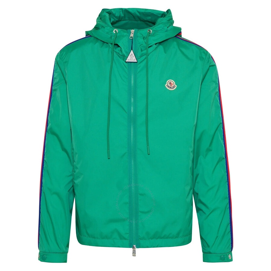 Moncler Men's Medium Green Hattab Hooded Rain Jacket - 5