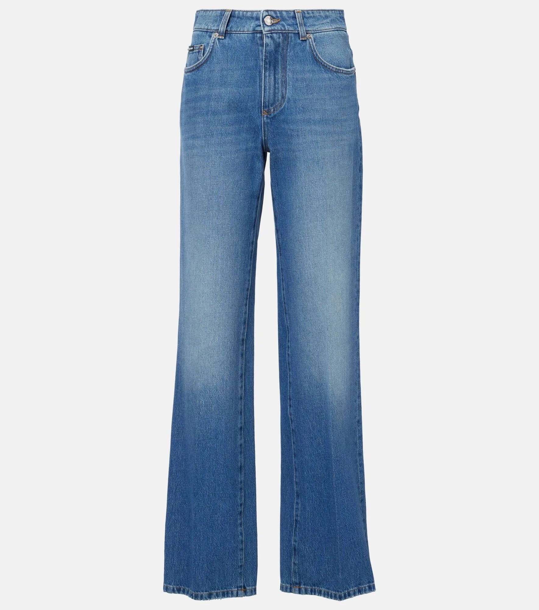 High-rise wide-leg jeans - 1