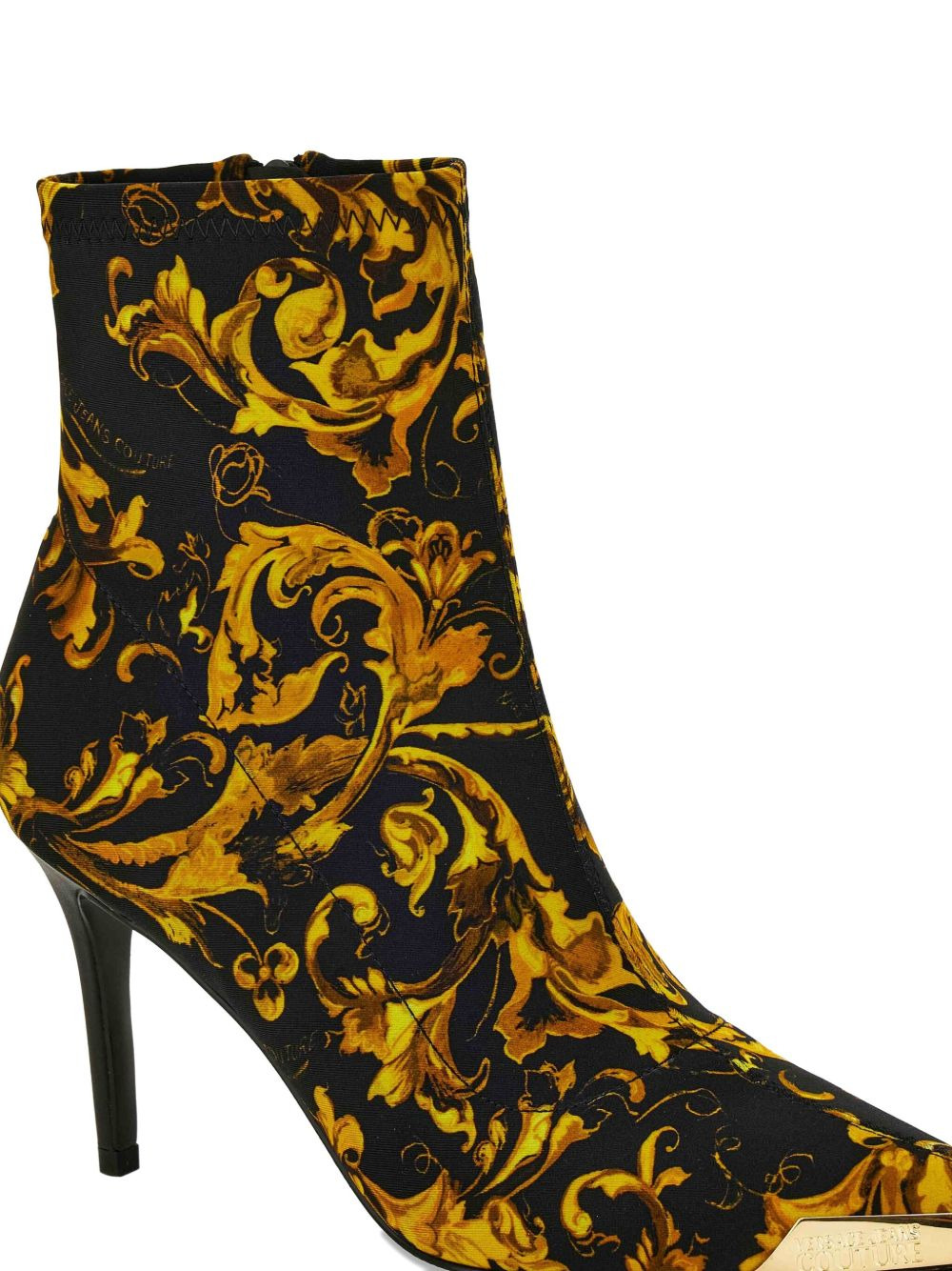 90mm Baroque-print stiletto boots - 4