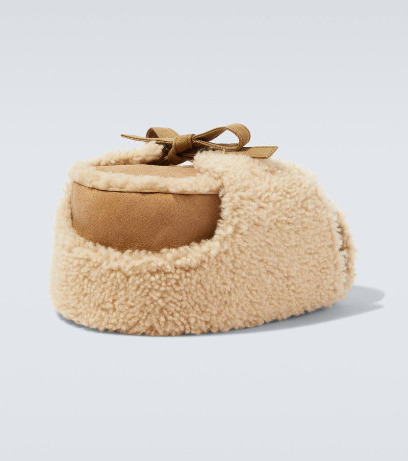 visvim Open Car shearling and cotton hat outlook