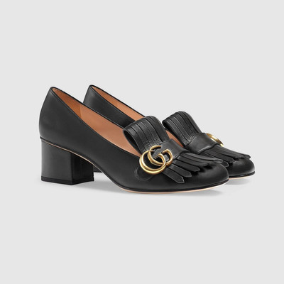 GUCCI Leather mid-heel pump outlook