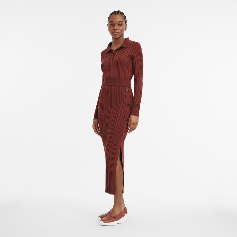Longchamp Skirt Mahogany - Knit outlook
