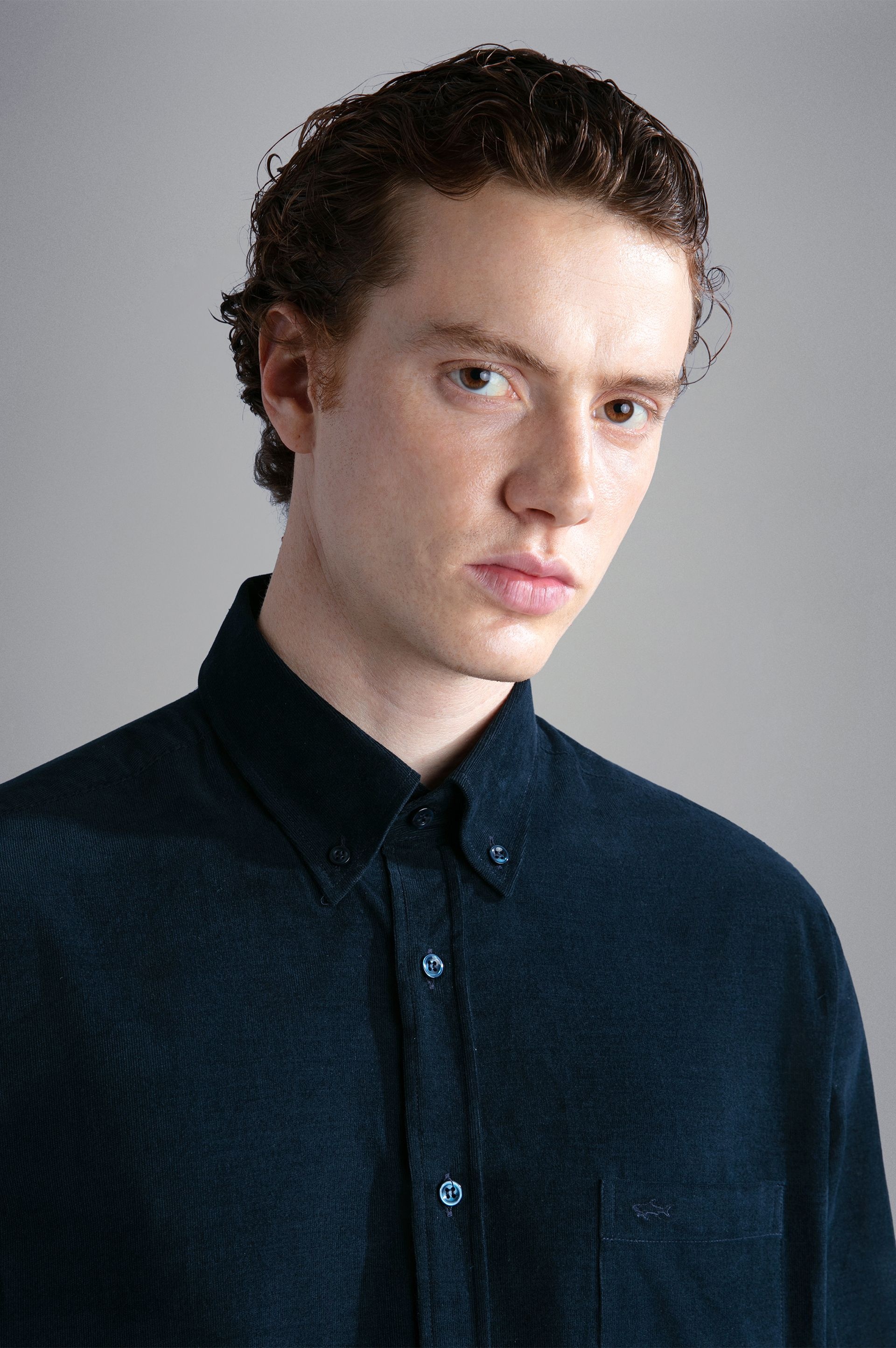 STRETCH VELVET SHIRT - 5