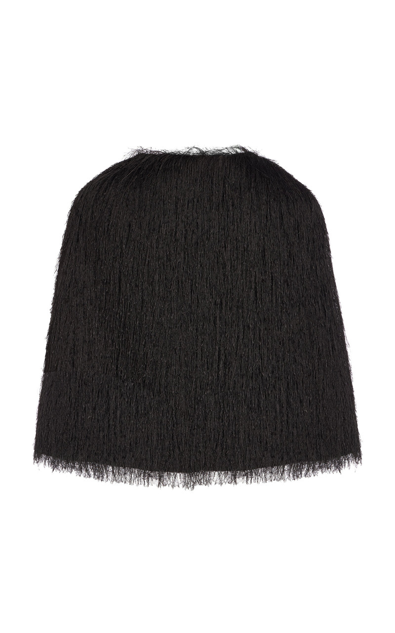 Pinla Fringed Cape black 5