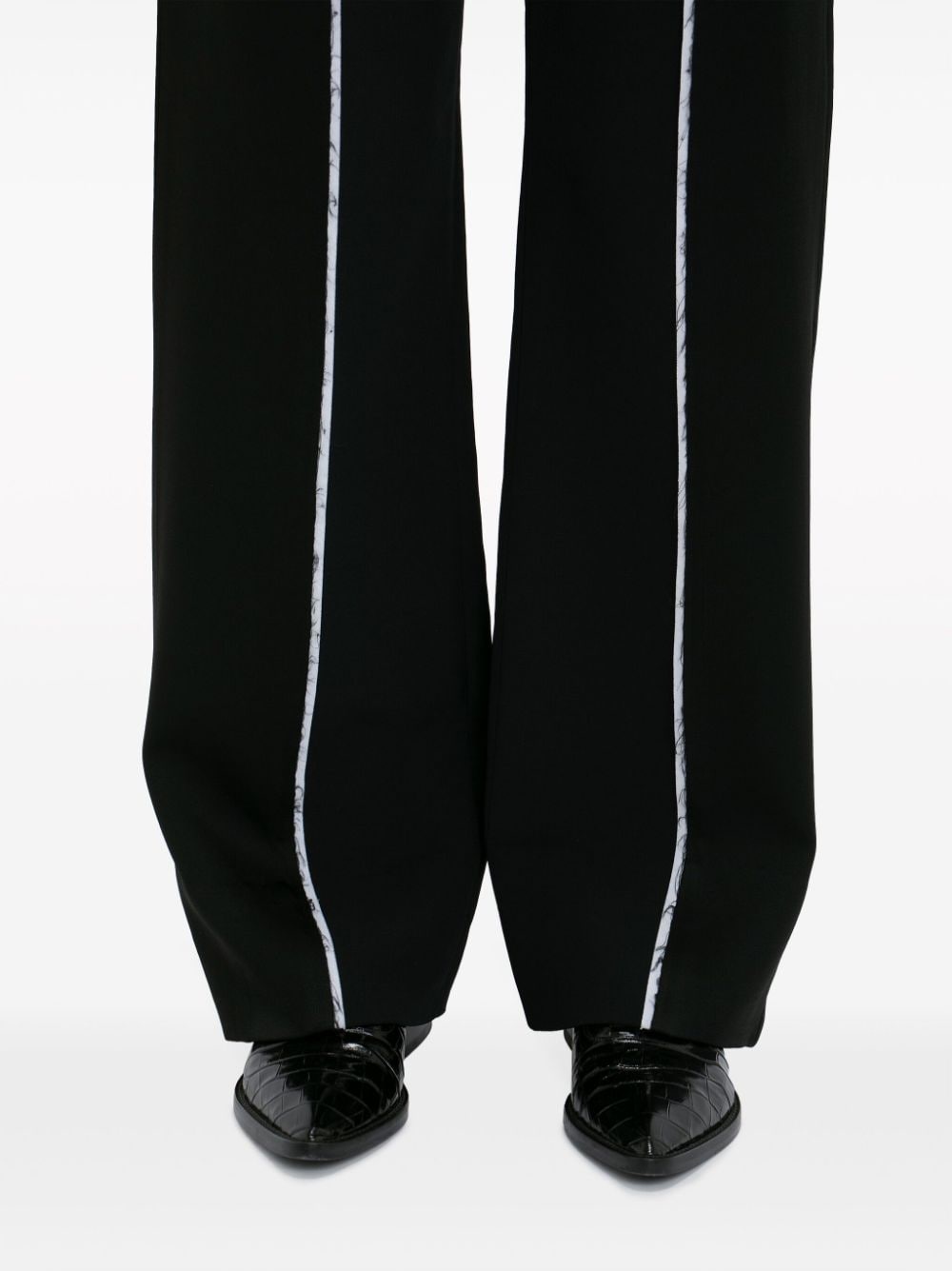 straight-leg deconstructed trousers - 5