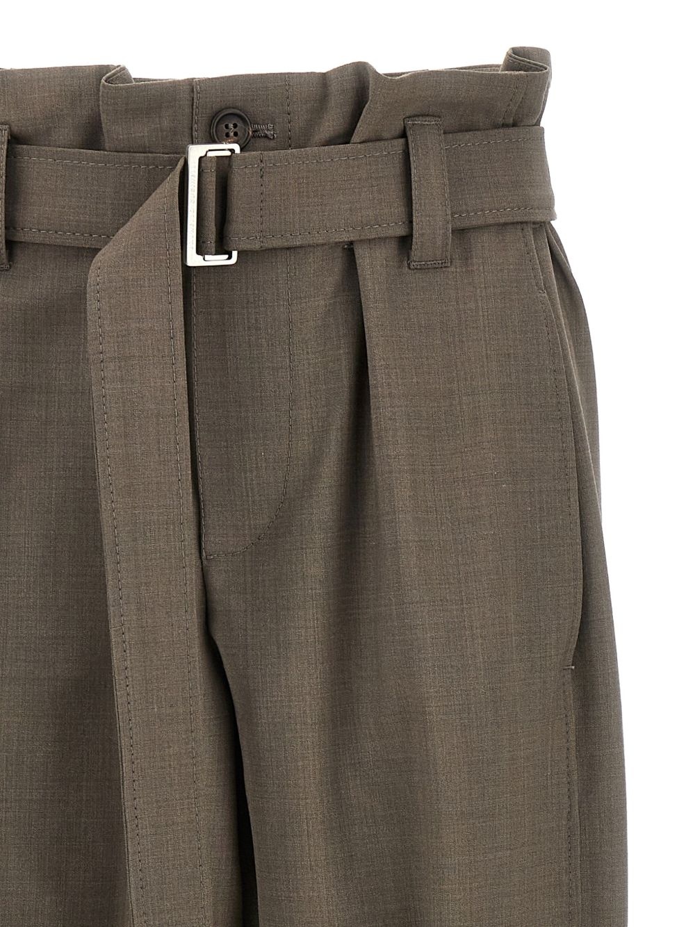 belted cargo trousers - 3