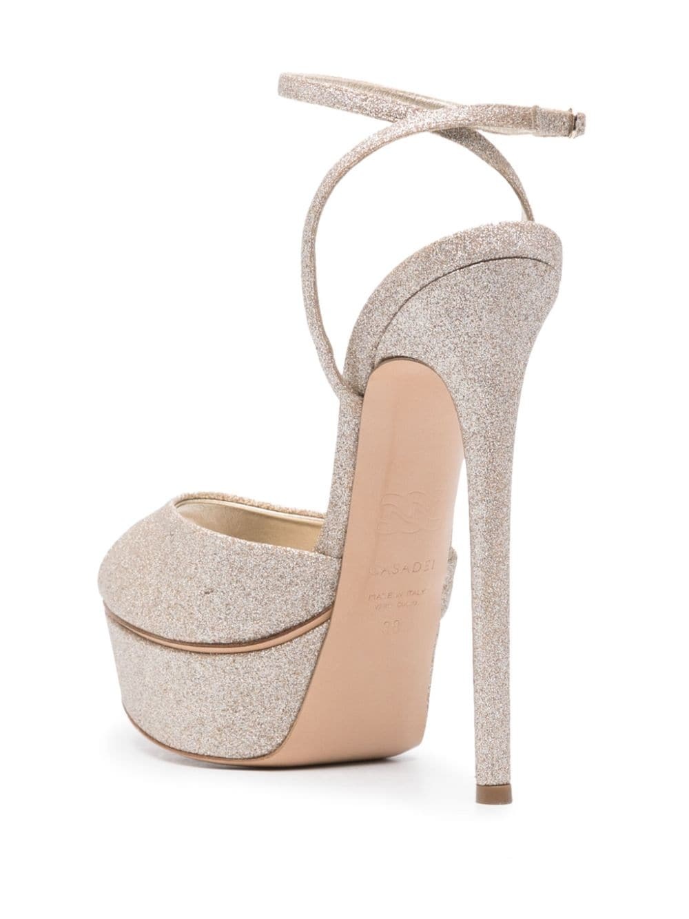 Flora Jolly 140mm glitter sandals - 3