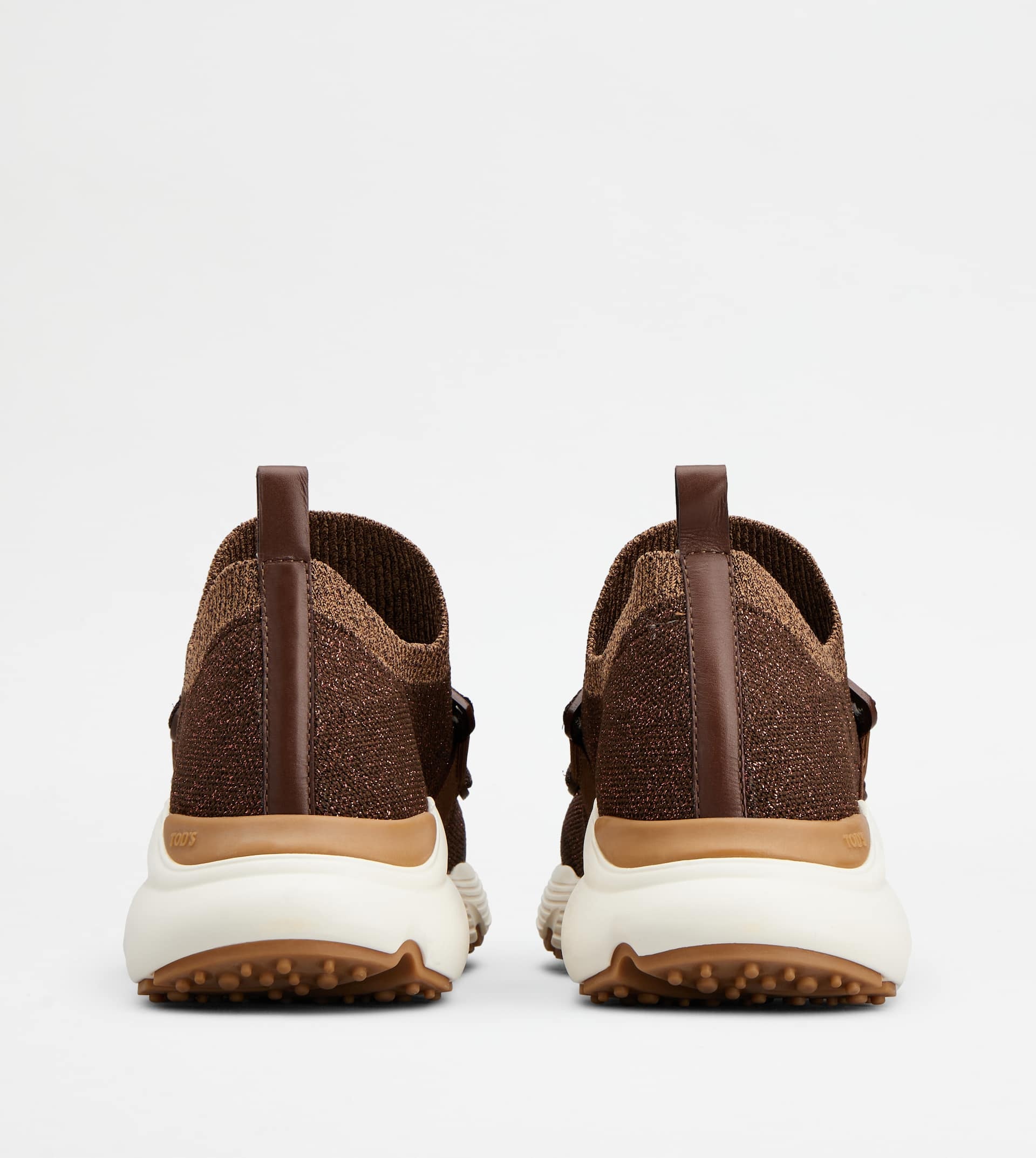 KATE SLIP-ON SNEAKERS IN FABRIC - BROWN - 2