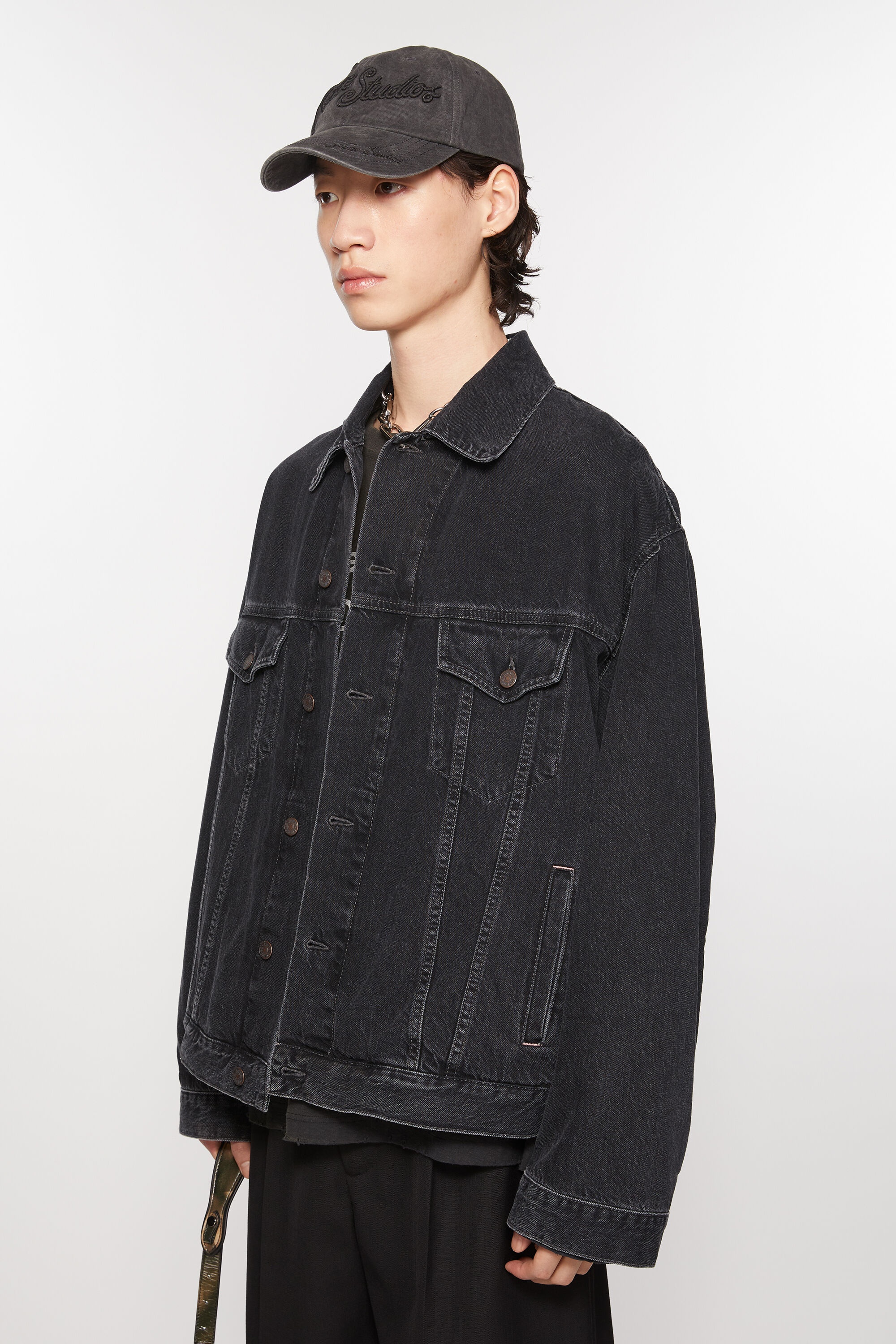 Denim jacket - Relaxed fit - Black - 3