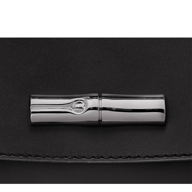 Roseau Clutch Black - Leather 3