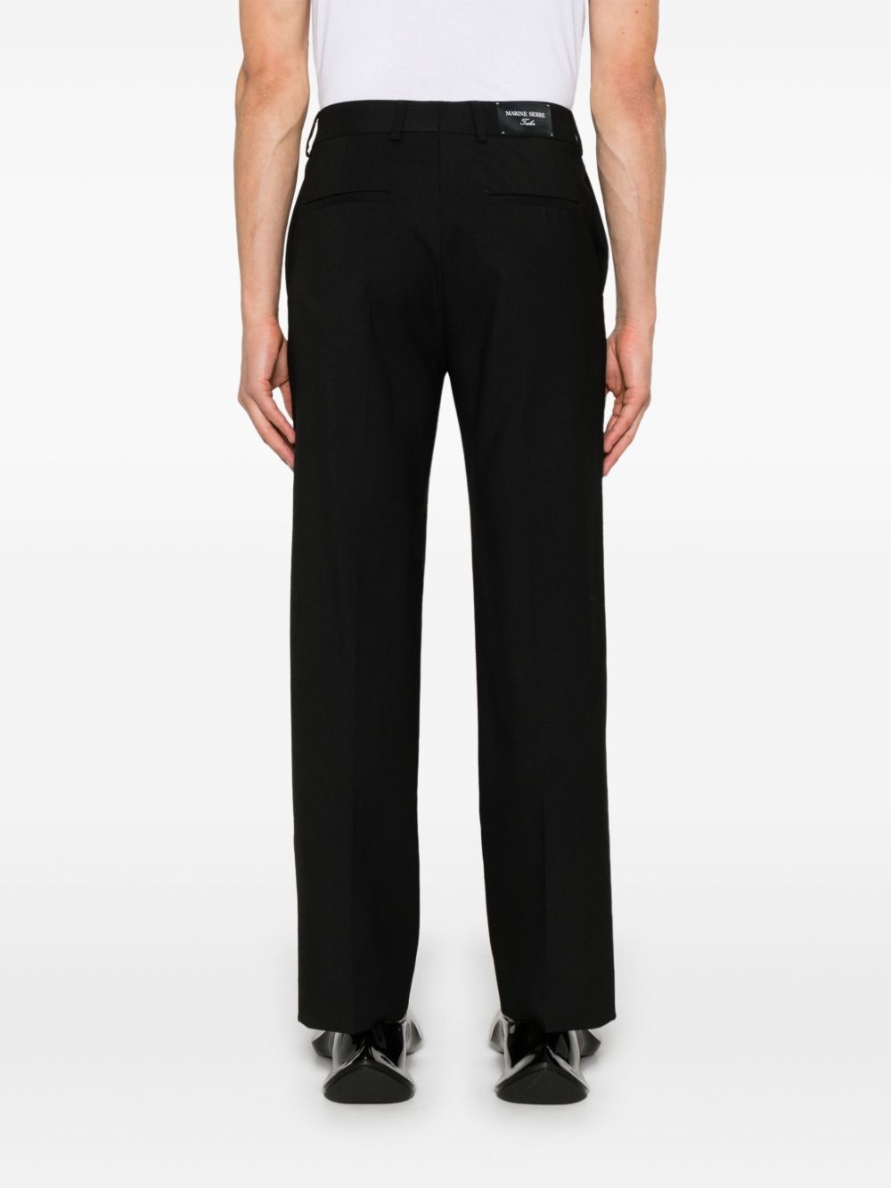 pleated twill trousers - 4