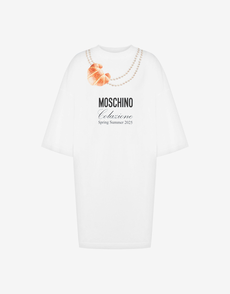 ORGANIC JERSEY DRESS MOSCHINO BREAKFAST 1