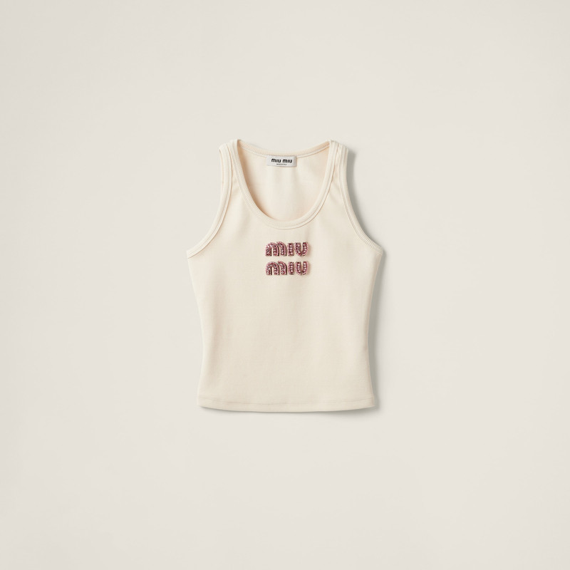Ribbed jersey top 1