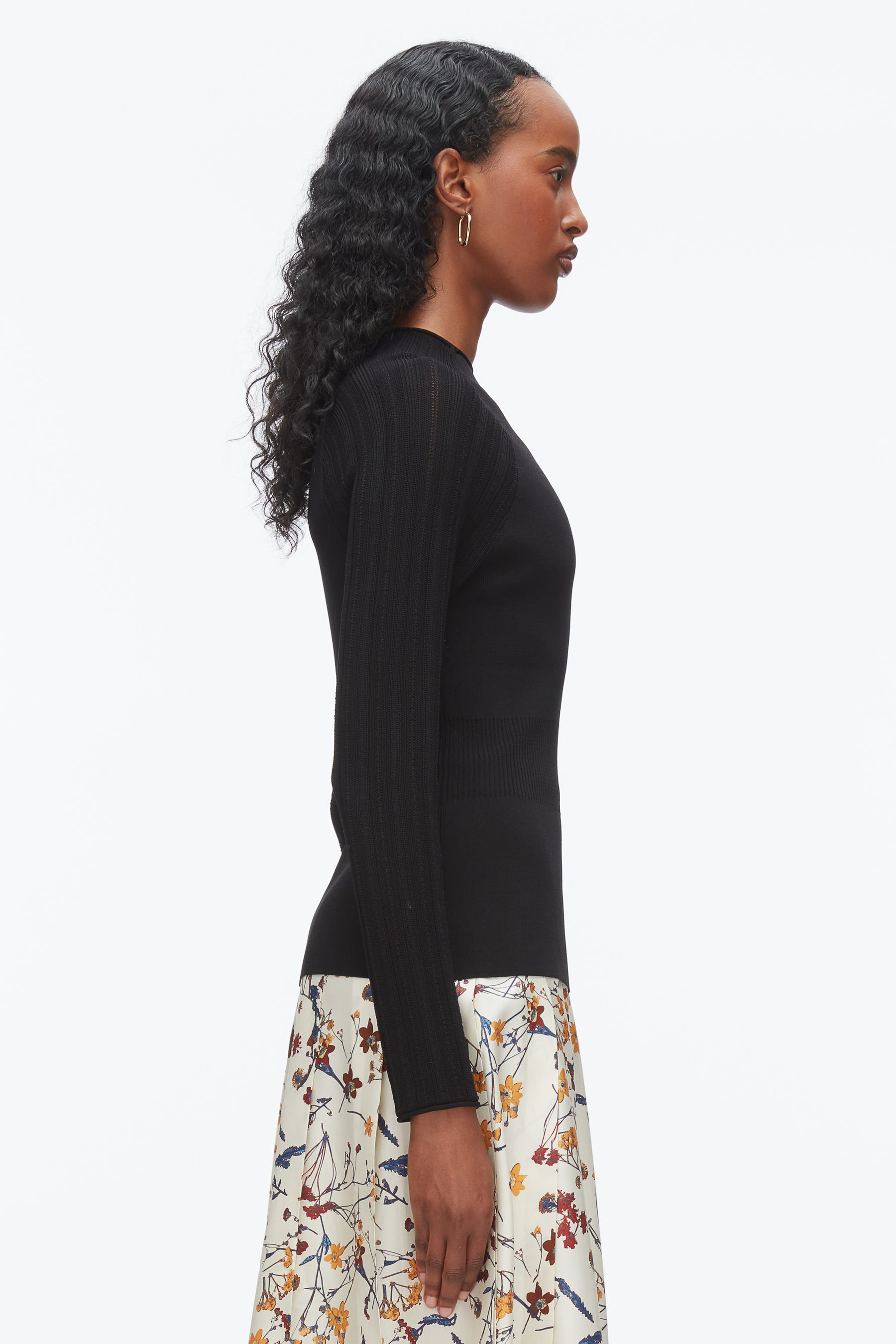 Compact Rib Mockneck Top - 4