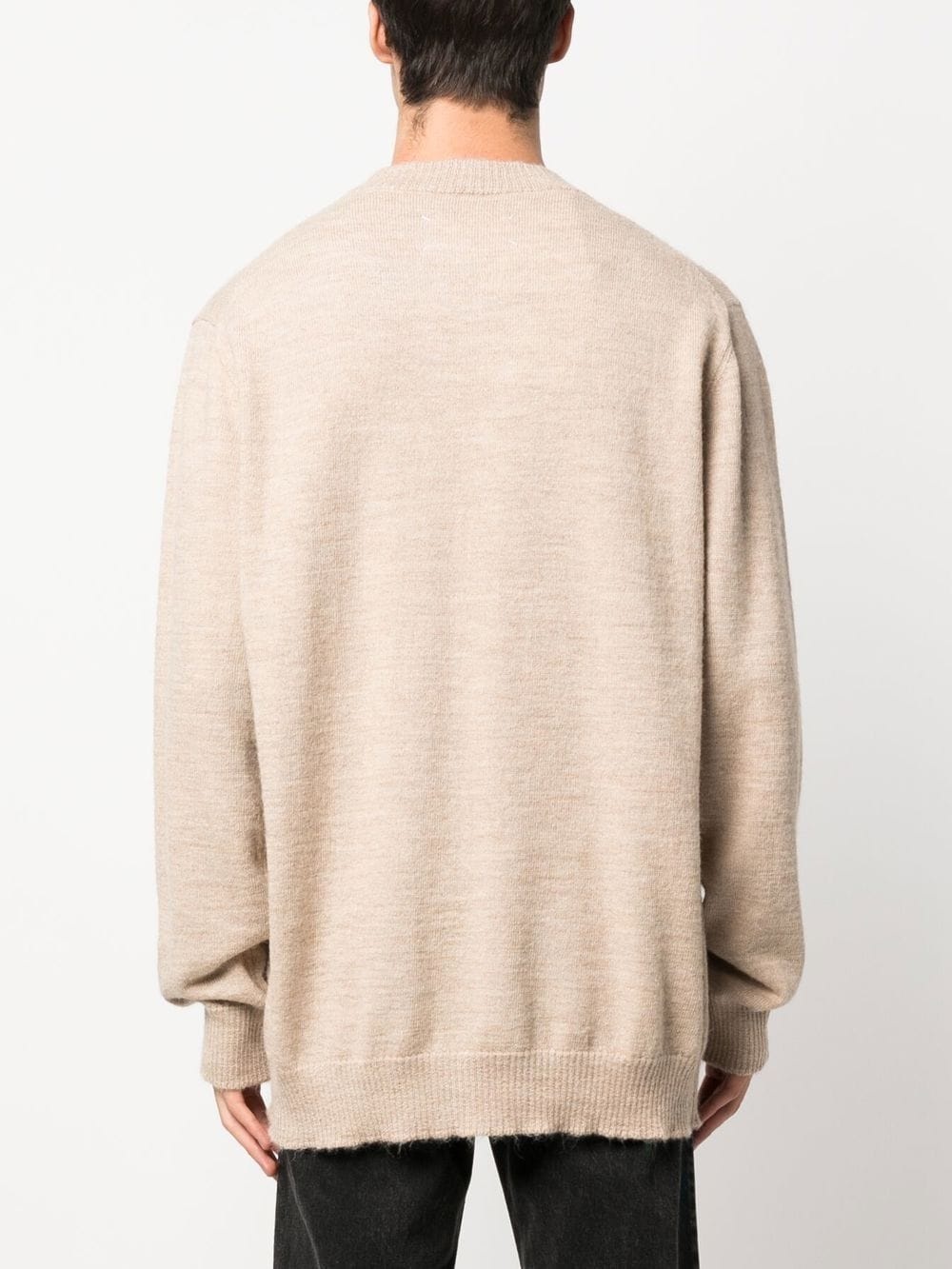 fine-knit crew-neck jumper - 4