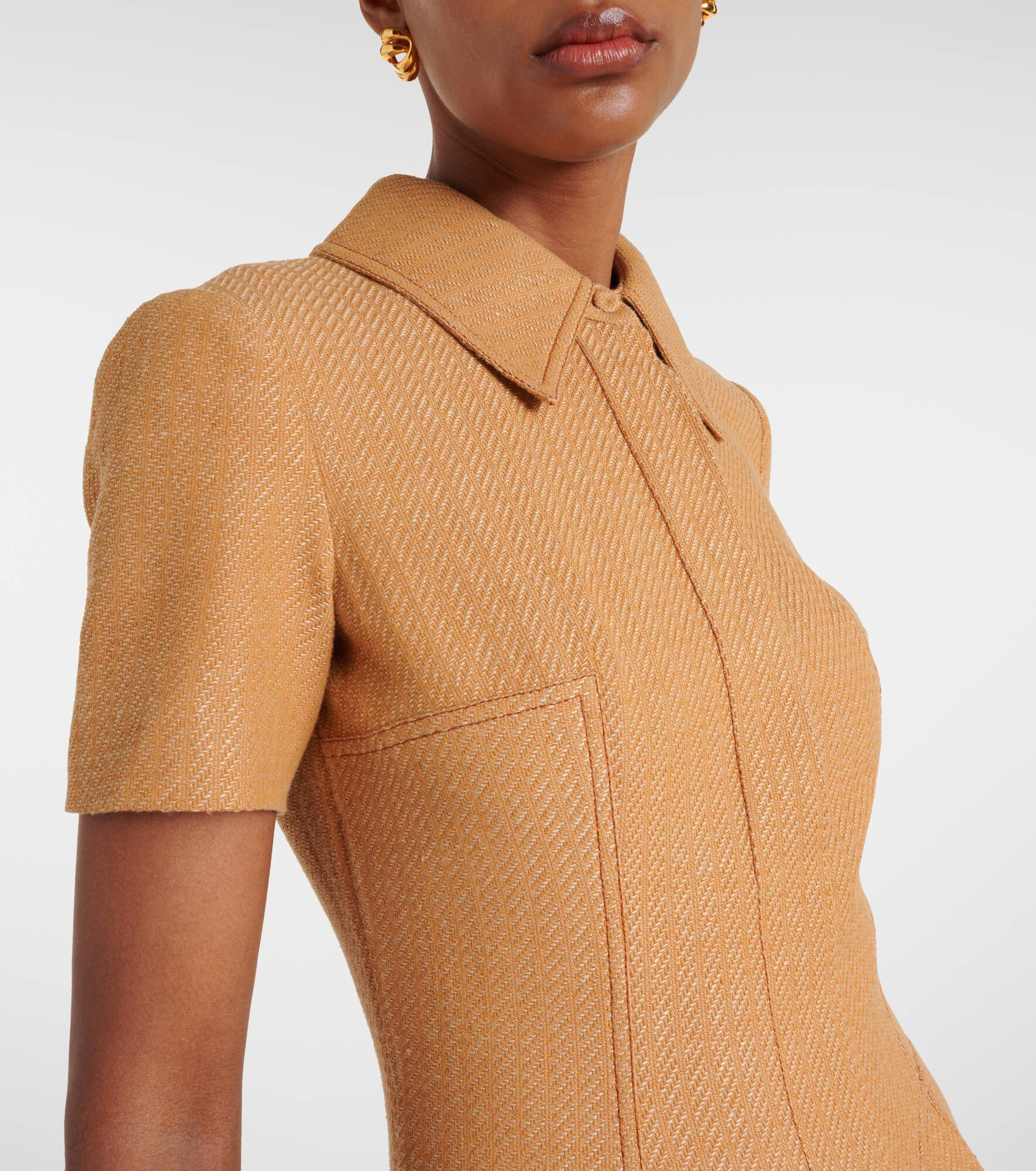 Jody cotton and linen blend dress - 4