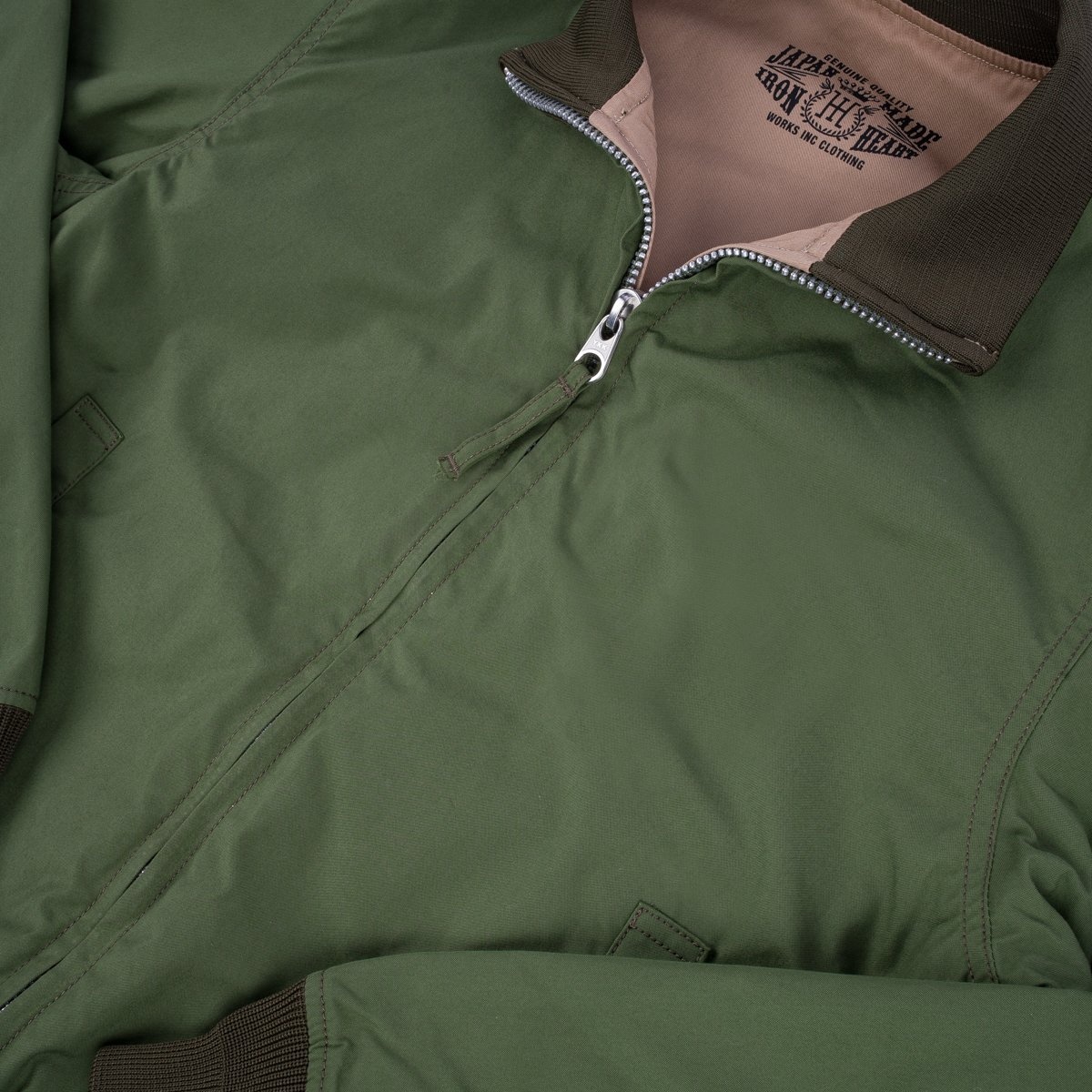 IHJ-130-OLV-NP Reversible Tanker Jacket - Olive - 8