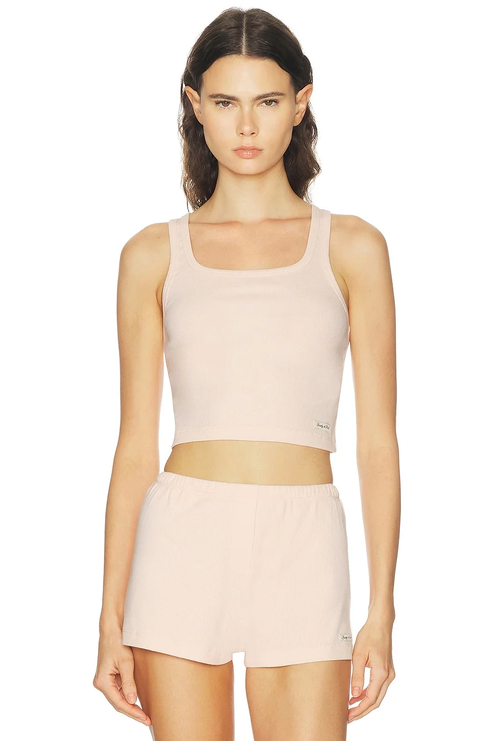 Signature Logo Ribbed Baby Tank Top - 1