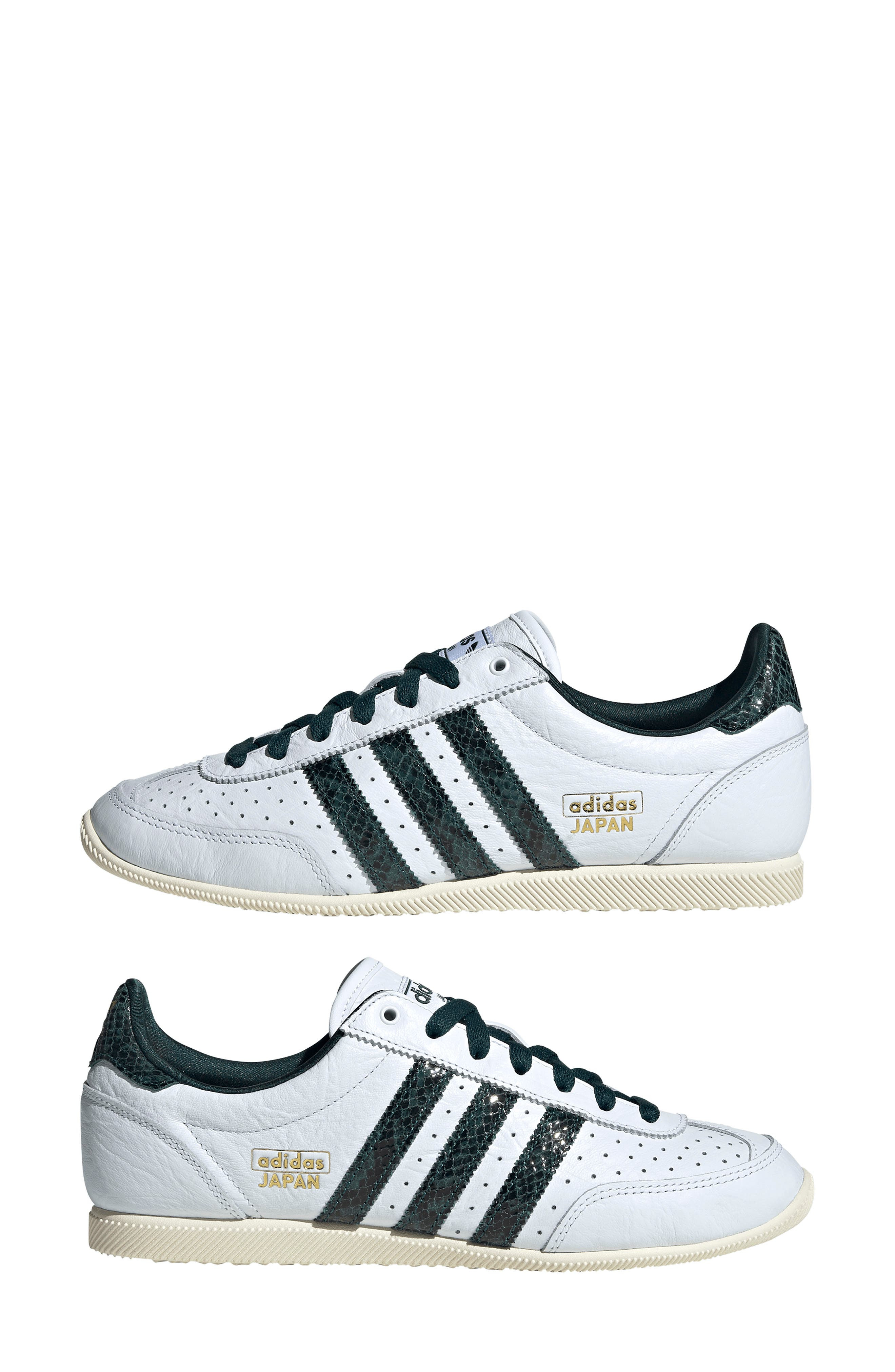 adidas Japan Low Top Sneaker in White/Green/Aurora Ivy at Nordstrom - 9