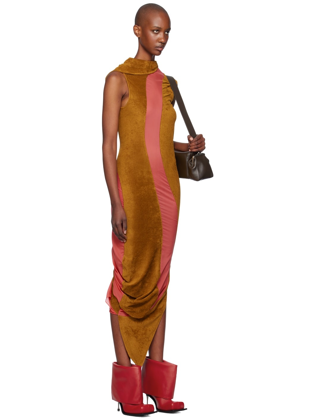 Tan & Pink Pendle Maxi Dress - 2