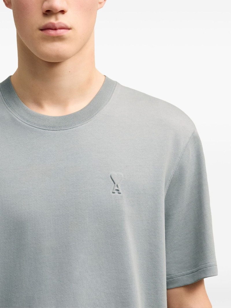 logo-debossed organic-cotton T-shirt 6