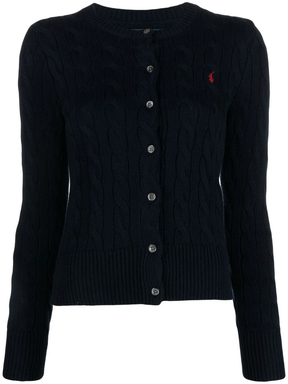 Polo Pony cable-knit cardigan - 1